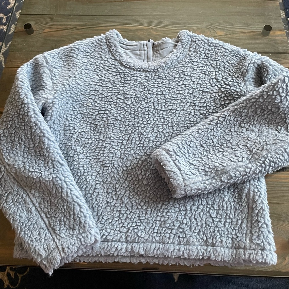 lululemon athletica Light blue Sherpa Pullover Sweater